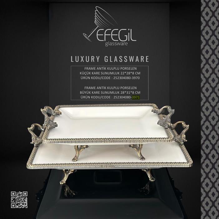 Frame Antik Por.Byk Kare Sunumluk 28*31*8 (ANTALYA MERKEZ TESLİMAT)
