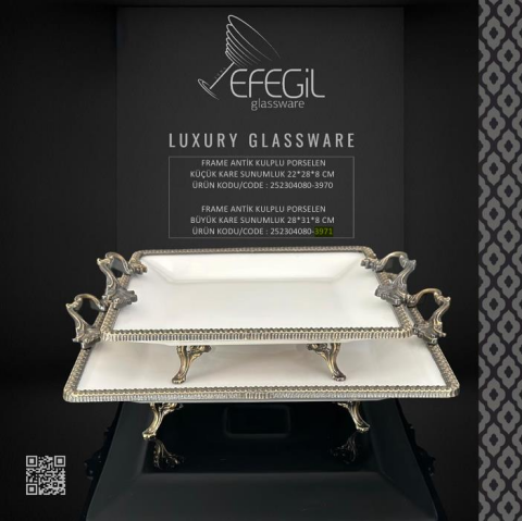 Frame Antik Por.Byk Kare Sunumluk 28*31*8 (ANTALYA MERKEZ TESLİMAT)