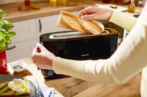 Philips Daily Collection Ekmek Kızartma Makinesi Uzun Yuvalı HD2590/90