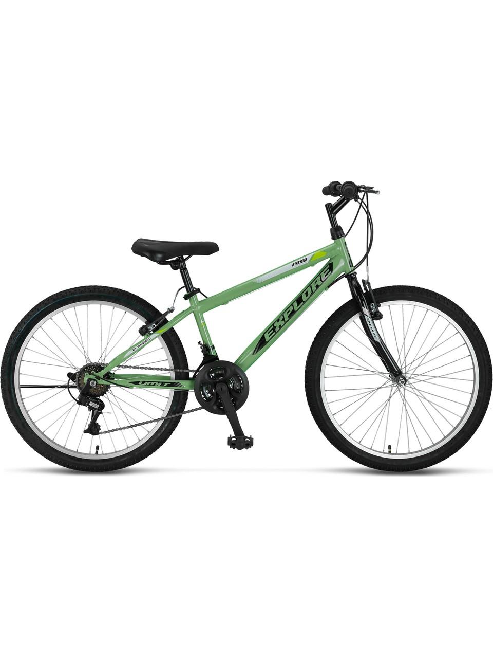 Ümit Explorer 24 Jant V Fren 21 Vites Dağ Bisikleti Yeşil Siyah