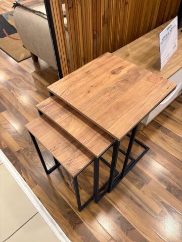 Üçlü Zigon Sehpa ( SADECE ANTALYA MERKEZ TESLİMAT)