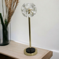 T.Concept Dekoratif Zarif, Parlak, Cam Kristalli Dekoratif Obje Gold 53 cm