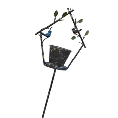 T.Concept Dekoratif Saksılı Kuş Figürlü Bahçe Aksesuarı 120 cm