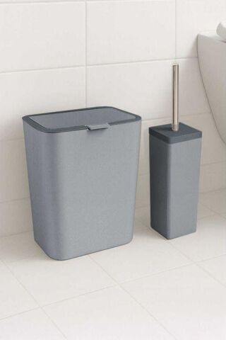 Primanova Flip 2li Gri Banyo Seti M-SAS19-07