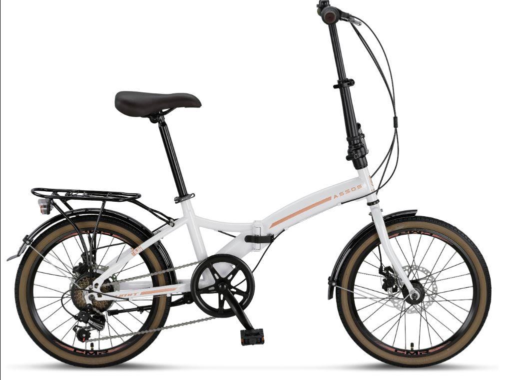 Ümit Assos 20 Jant M.Disk 6 Vites Katlanır Bisiklet Krem Karamel