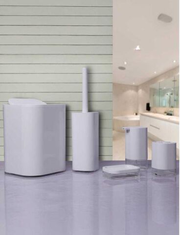Primanova Klar Beyaz 5li Banyo Seti D-S20600