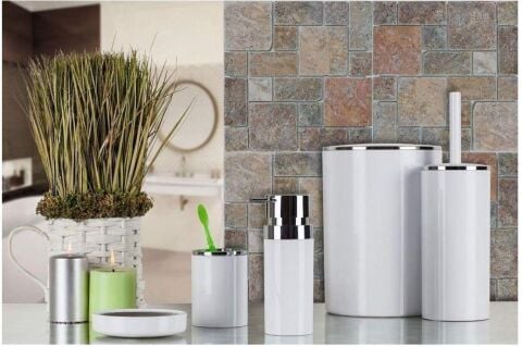 Primanova Lenox Beyaz 5Li Banyo Seti M-SAS03-01