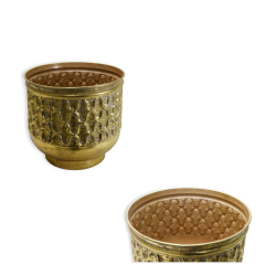Tconcept Gold Renk Metal Vazo 2'li  Set