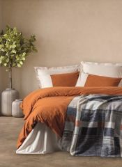 Cotton Box Comfy, Battaniyeli Çift Kişilik Nevresim Takımı Clement Tarçın