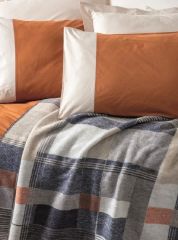 Cotton Box Comfy, Battaniyeli Çift Kişilik Nevresim Takımı Clement Tarçın