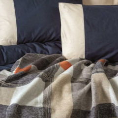 Cotton Box Comfy Pamuk Battaniyeli Çift Kişilik Nevresim Takımı Lacivert
