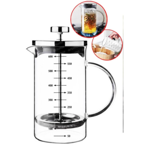 T.Concept 3’ü 1 Arada French Press Demlik Ölçü Kabı 700 ml