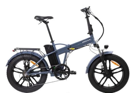 Bisan E-Folding F3 20 Jant 43 Cm Kadro Hidrolik Disk Fren 7 Vites Elektirkli Bisiklet Metalik Gri