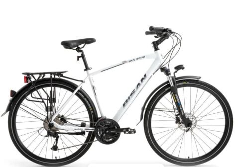 Bisan Trx 8500 City 700C 28 Jant 50 Cm Kadro Hidrolik Disk Fren Şehir Bisikleti Mat Beyaz Lacivert