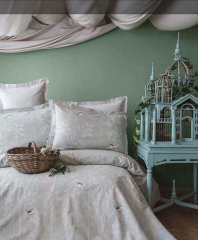 Apricitas Home Çift Kişilik Lastiksiz Çarşaflı Elysian Adaçayı Complete Set AP84T20210056