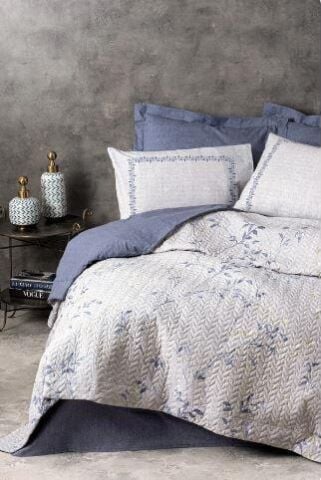 Tek Kişilik Nevresim Takımı Nıtsa Lacivert Ranforce