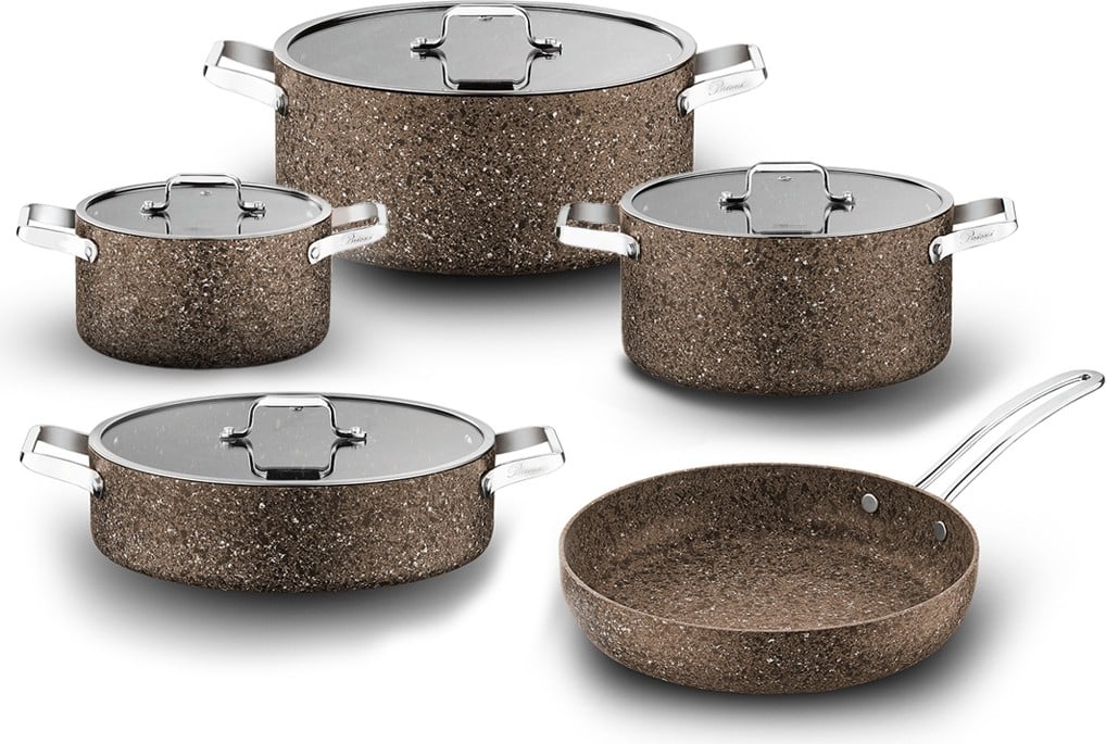 Brioni Stone-Age Terra 9 Parça Tencere Seti SHT-151
