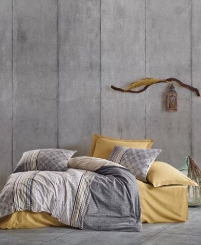 Cotton Box Toprak Çift Kişilik Nevresim Takımı Nedra Bej