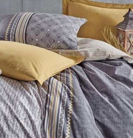 Cotton Box Toprak Çift Kişilik Nevresim Takımı Nedra Bej