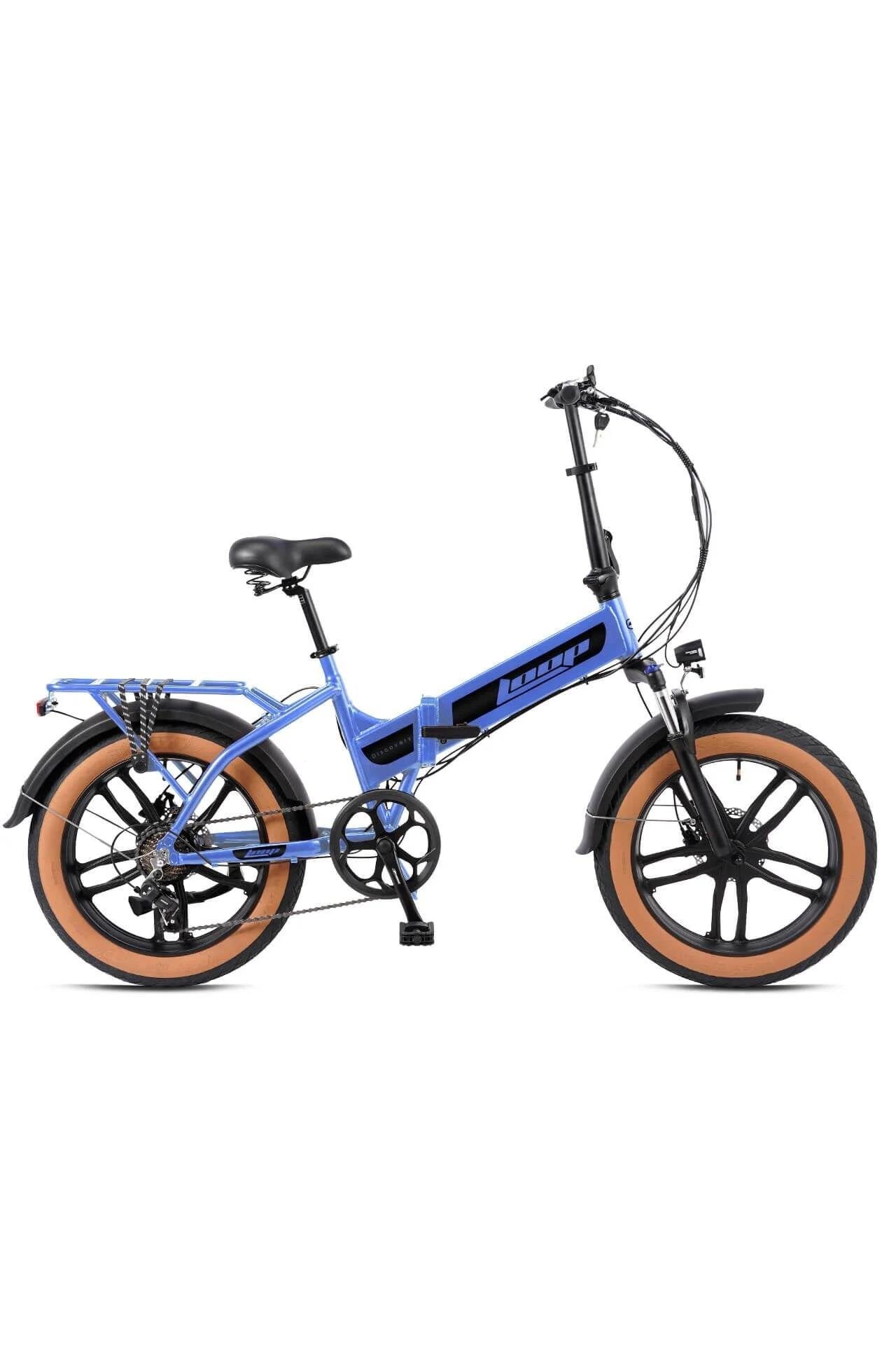 Dıscovery 20 Jant Katlanır 7 Vites H.Disk Elektrikli Bisiklet Mavi Füme