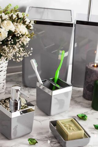 Primanova Toskana Gri 5li Banyo Seti M-SAS01-07