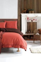 Ecosse Stylish Kiremit Çift Kişilik Nevresim Takımı