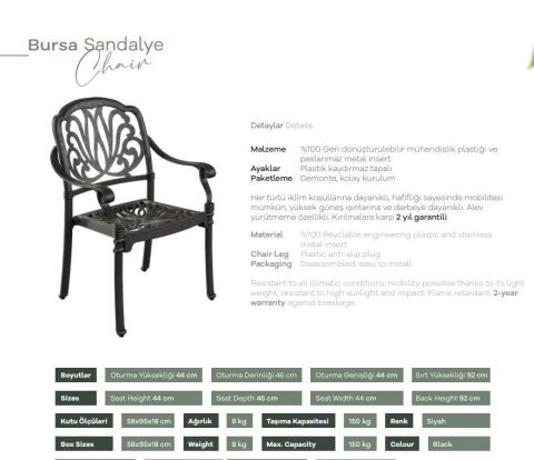 IVF - Bursa Sandalye Beyaz