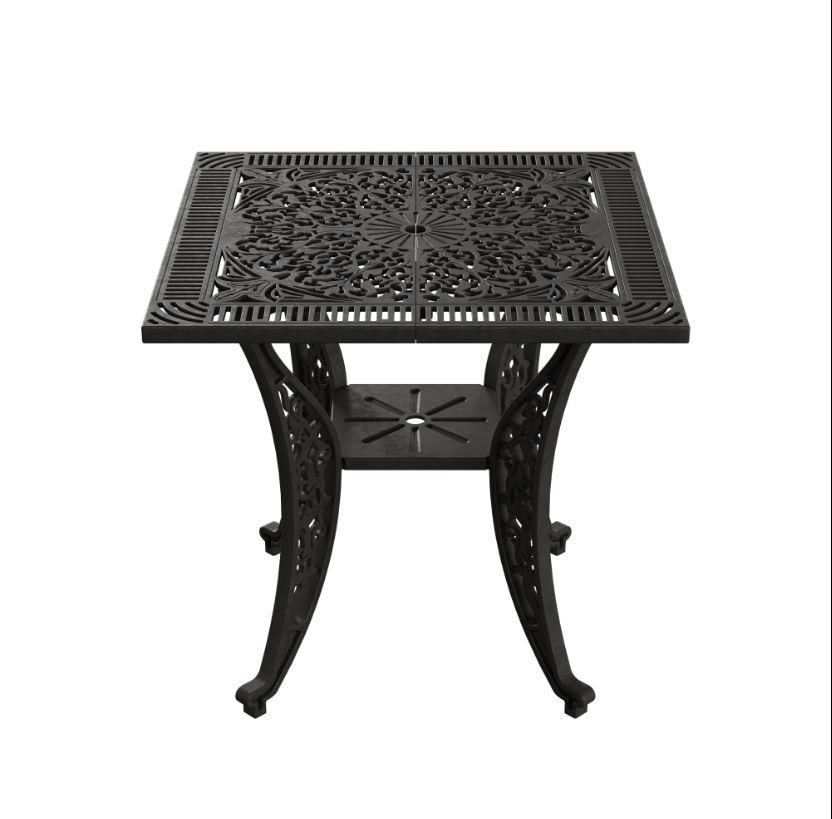 IVF - İstanbul Kare Masa 75*75 cm Siyah
