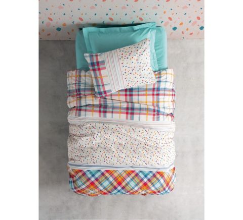 Cotton Box Baniti Ranforce Mint Tek Kişilik Nevresim Takımı