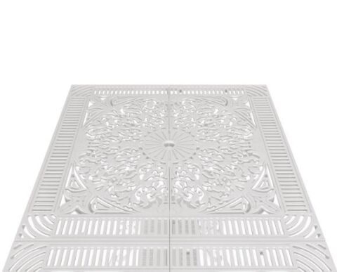 IVF - İstanbul Dikdörtgen Masa 75*150 cm 6 Kişilik Beyaz