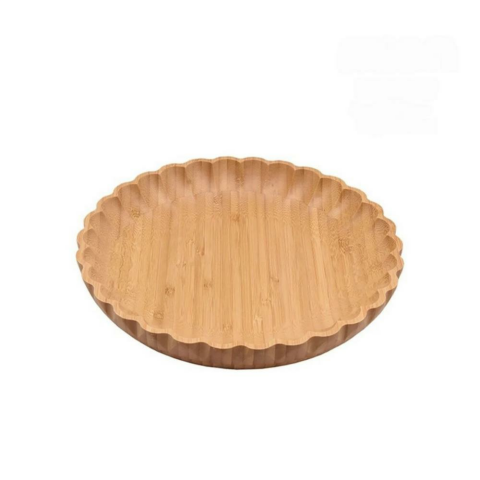 Mien Dayanıklı Bambu Tırtıklı Kenarlı Kase 25 Cm -7b129