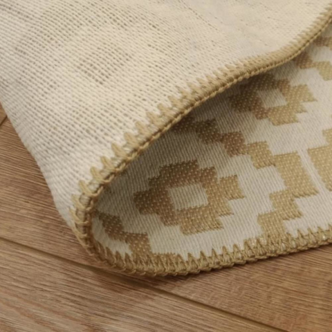 T.Concept Boho Geo Jüt Halı Bej 150 cm
