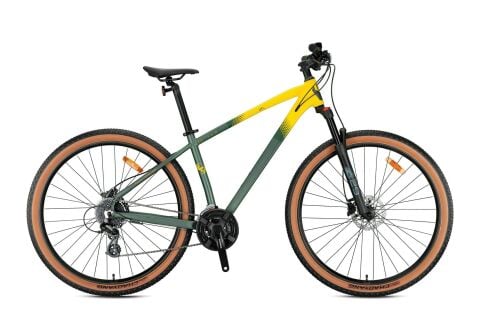 Kron XC150 27,5 Jant 15K 24 Vites H.Disk Dağ Bisikleti M.Yeşil Sarı Fümeı