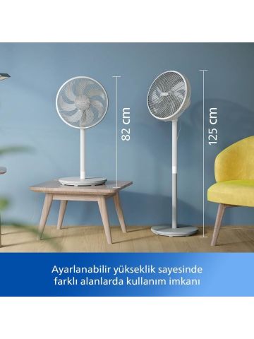 Philips 2000 Serisi Ayaklı Ayarlanabilir Vantilatör Beyaz CX2550/00