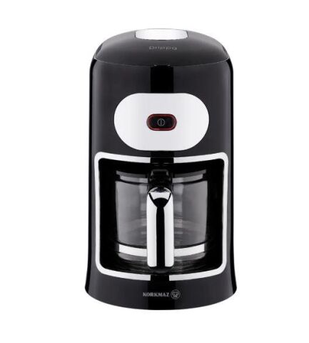 Korkmaz Drippa Tek Tuşlu Siyah Filtre Kahve Makinesi A864