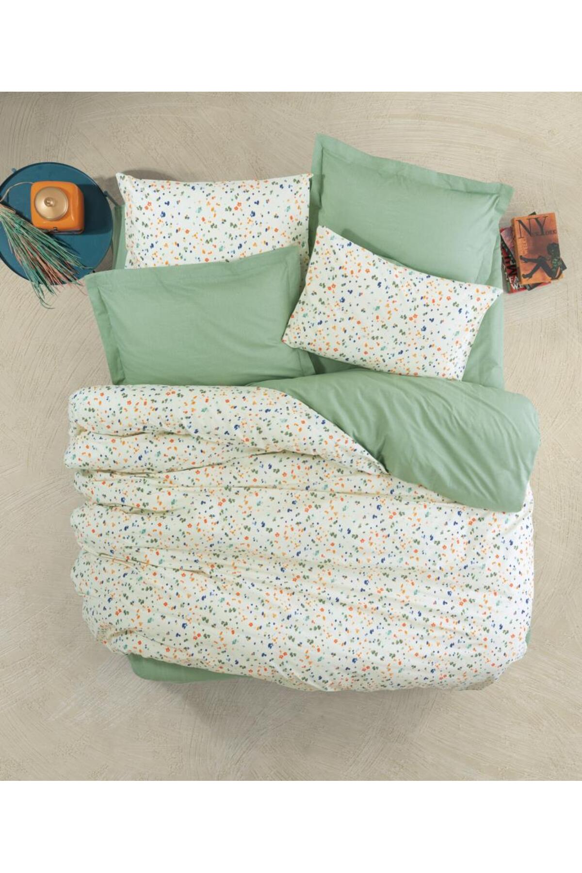 Cotton Box Tek Kişilik Petite Nevresim Takımı Lola Yeşil