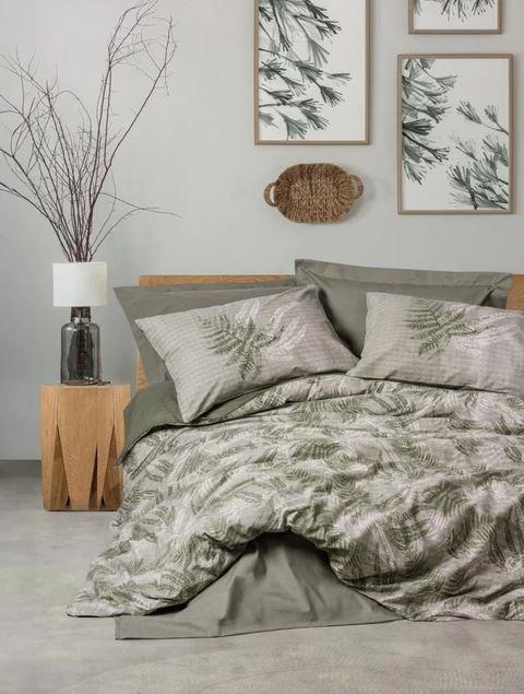 Cotton Box Ranforce Pamuk Tek Kişilik Nevresim Seti Haki Yeşili