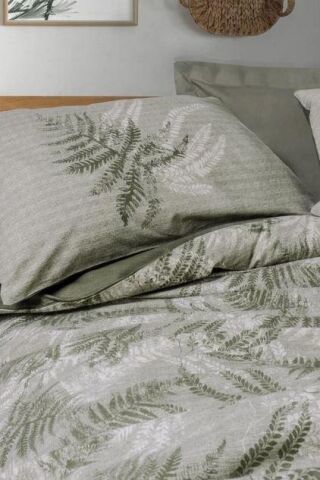 Cotton Box Ranforce Pamuk Tek Kişilik Nevresim Seti Haki Yeşili