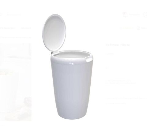 6 LT Banyo Mutfak Tezgah Üstü Çöp kovası - Beyaz  M-E94-01-01