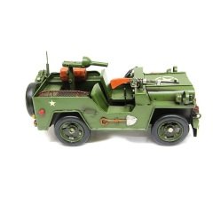 T.Concept Dekoratif Vintage Metal Askeri Jeep