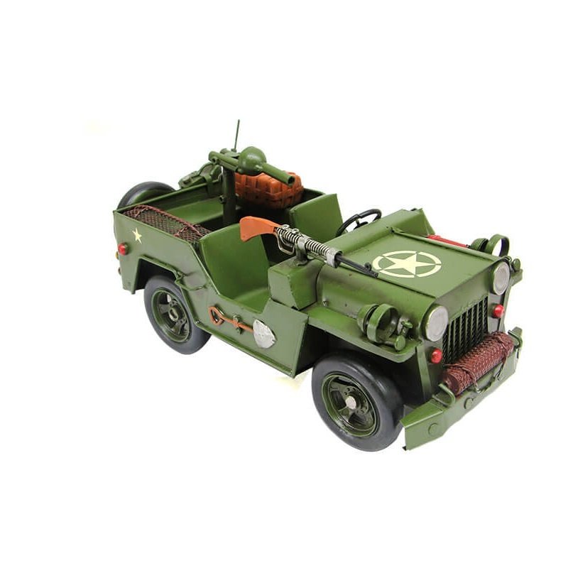 T.Concept Dekoratif Vintage Metal Askeri Jeep