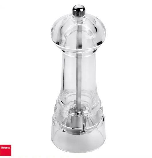 Akrilik Baharat Değirmeni Öğütme Mekanizmalı 14 Cm