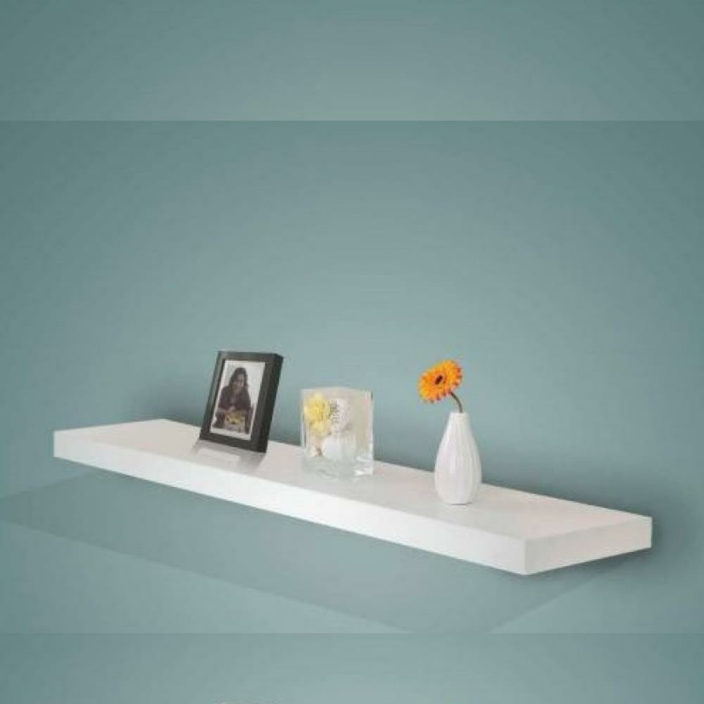 T. Concept Dikdörtgen Beyaz Duvar Rafı 50 cm Gizli Monte