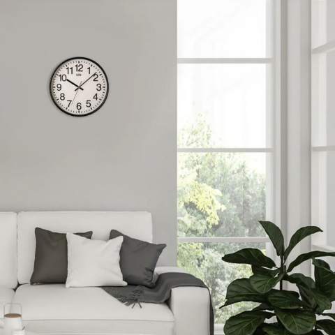 T.Concept Venüs Siyah Minimalist Duvar Saati 26 cm