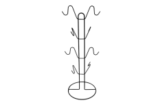 Metaltex My Mug Tezgah Üstü Kupa ve Askı Rafı