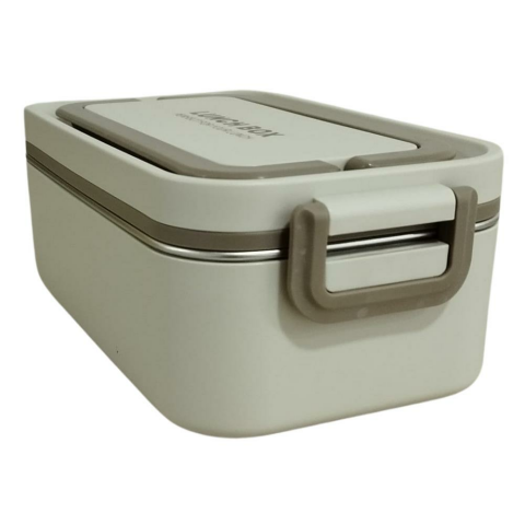 Aryıldız Bento Dikdörtgen Lunch Box Yemek Termosu Bej 1000 ml
