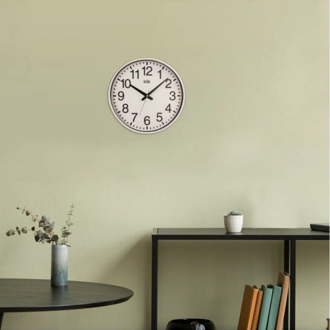T.Concept Venüs Beyaz Minimalist Duvar Saati 26 cm