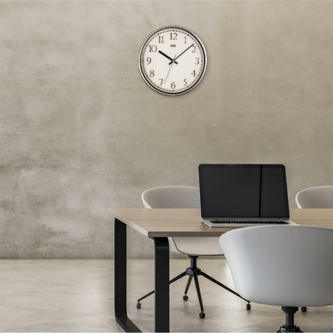 T.Concept Slim Gümüş Duvar Saati 30 cm