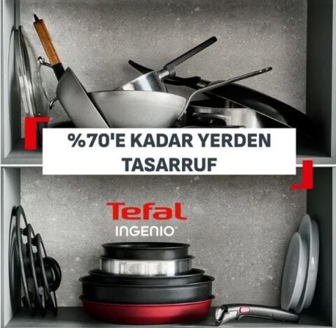 Tefal Ingenio Excellence Fusion Core 9X Büyük Tencere Ve Tava Seti - 14 Parça