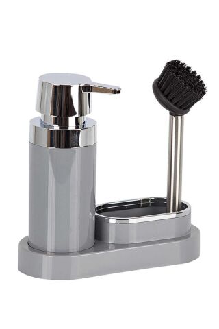 Primanova Polen Gri Mutfak Sıvı Sabunluk Seti M-E43-07